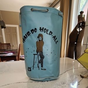 Vintage made in Japan 1950's-60's bucket bag for hair accessories